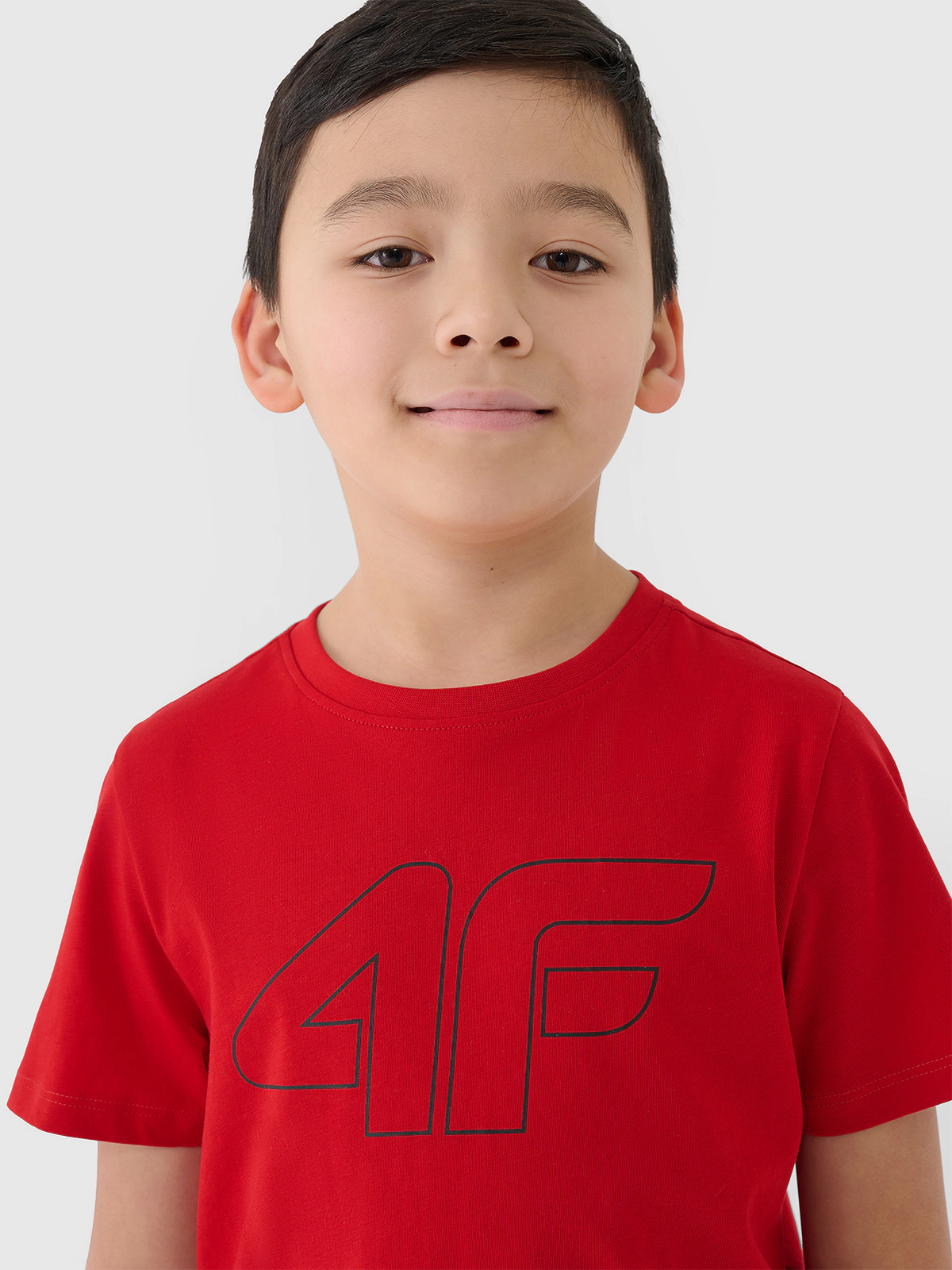 T-shirt z nadrukiem chłopięcy - turkusowy