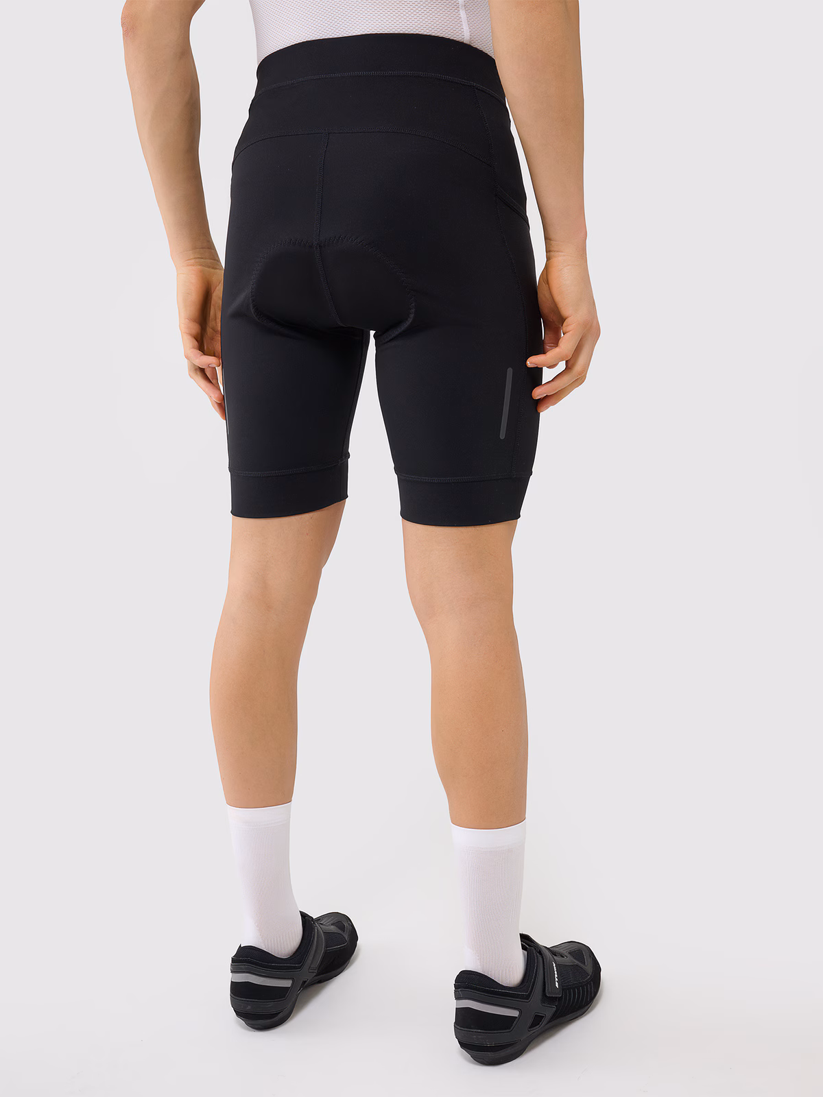 Legginsy krótkie rowerowe z żelowo-piankową wkładką męskie - czarne