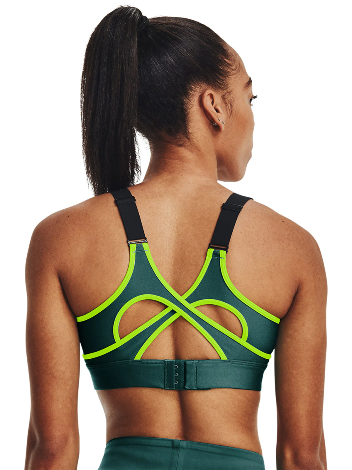 Biustonosz treningowy damski Under Armour UA Infinity Crossover High - zielony
