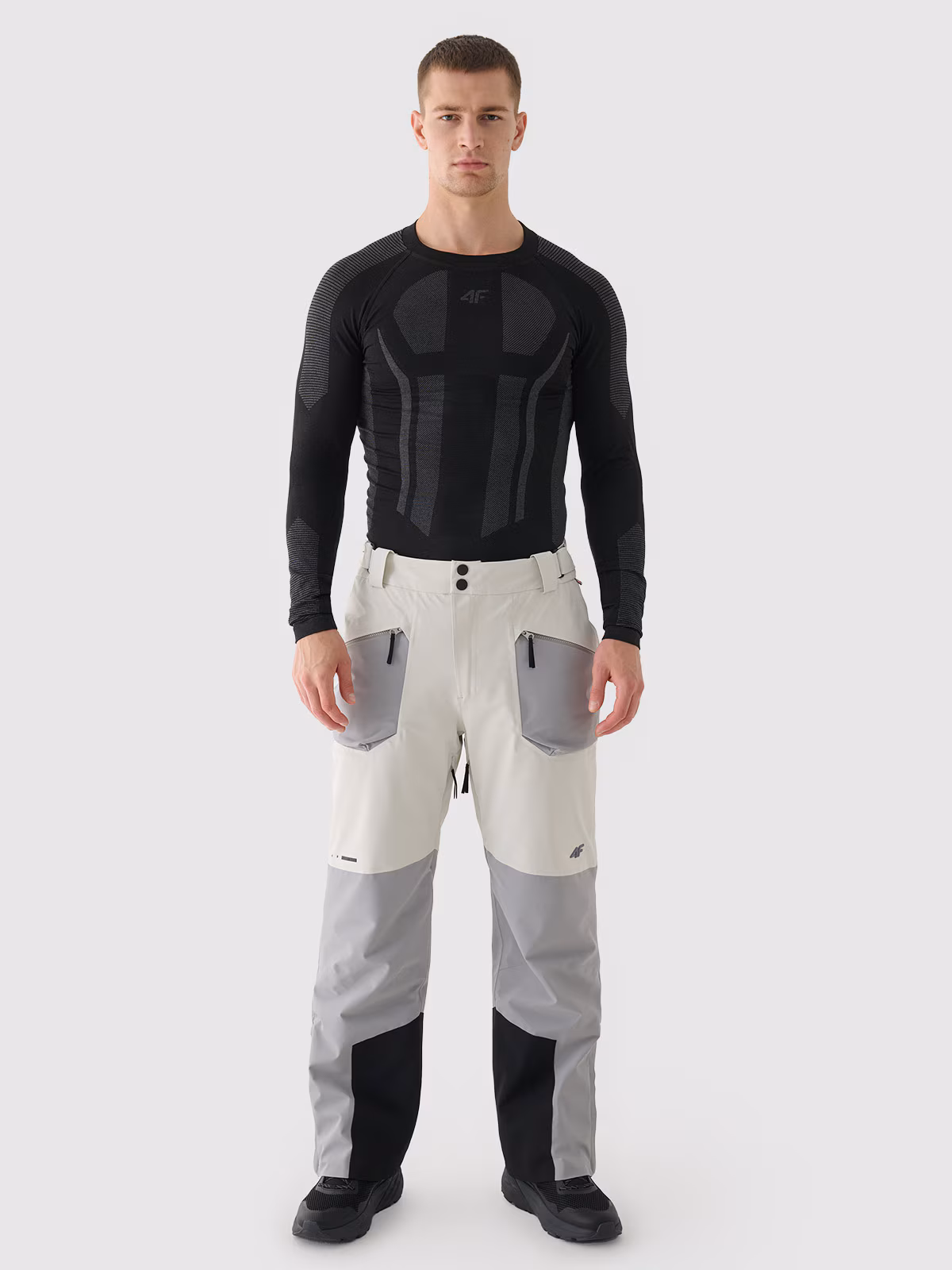 Spodnie narciarskie membrana Dermizax 20000 męskie - czarne