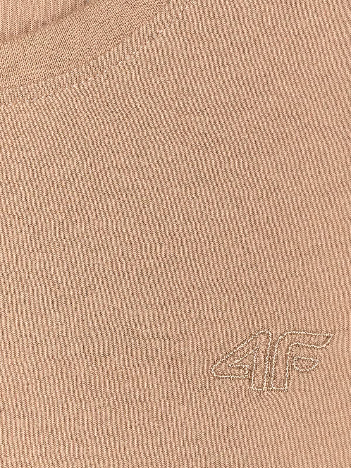 T-shirt oversize gładki dziewczęcy - różowy