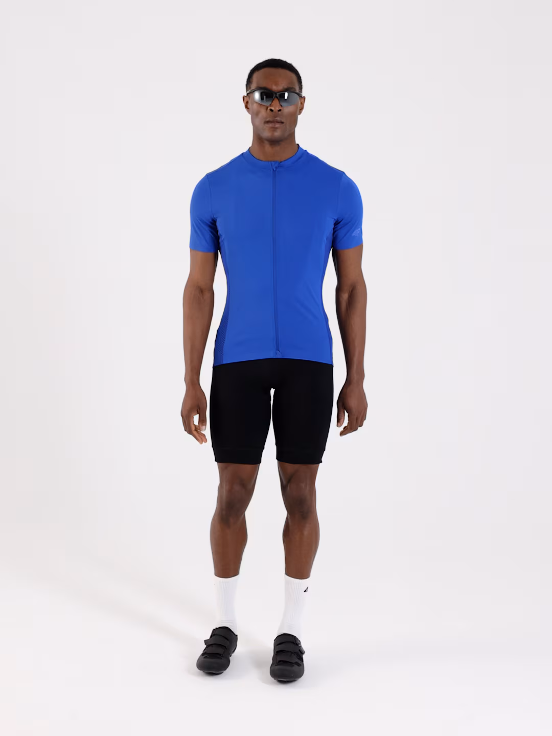 Koszulka rowerowa rozpinana męska - pomarańczowa