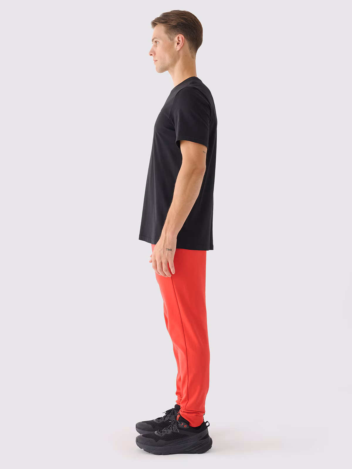 Spodnie dresowe joggery męskie - czerwone