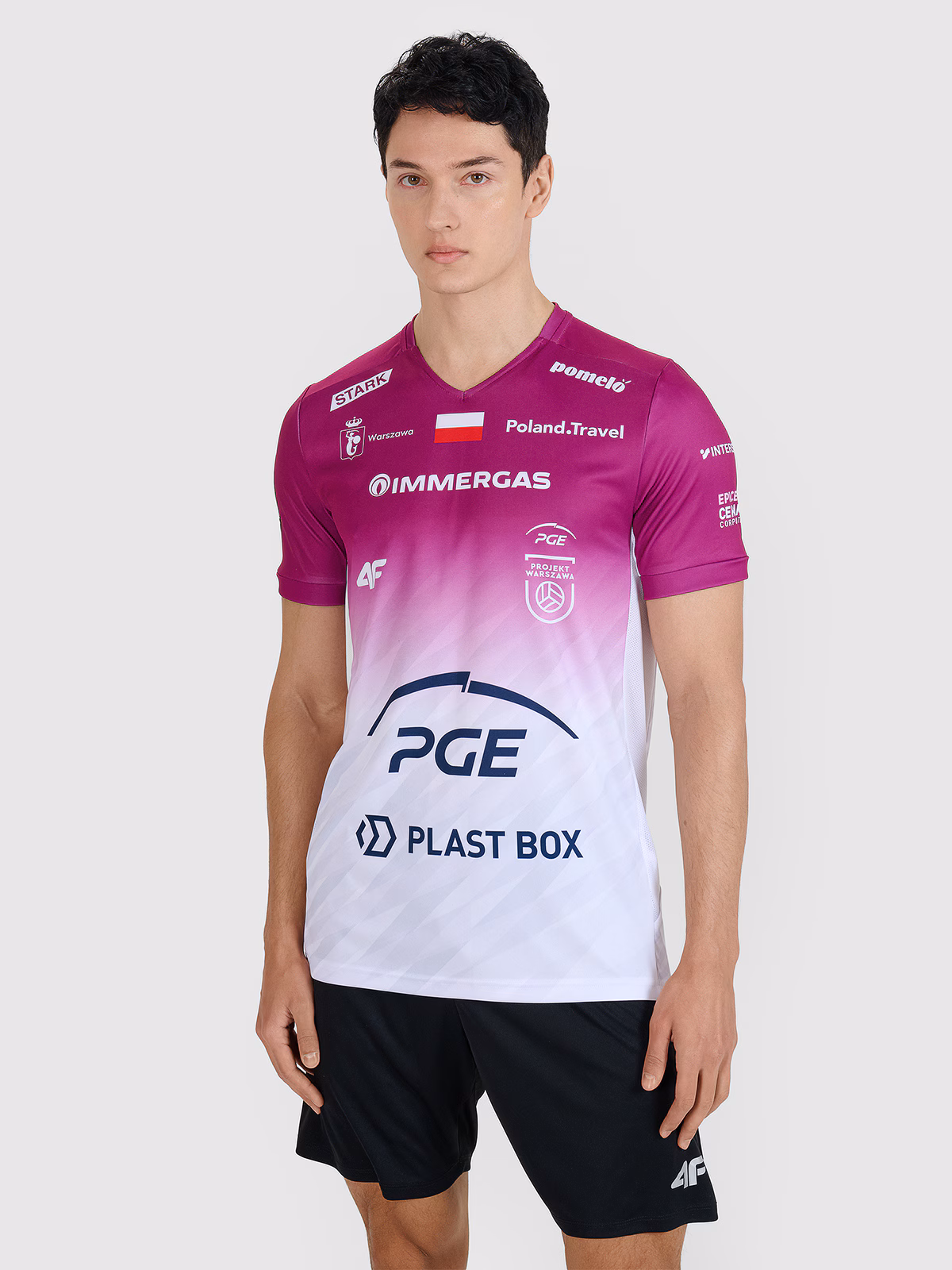 Koszulka meczowa replika domowa Liga Mistrzów CEV z sezonu 2024/25 męska 4F x Projekt Warszawa - multikolor