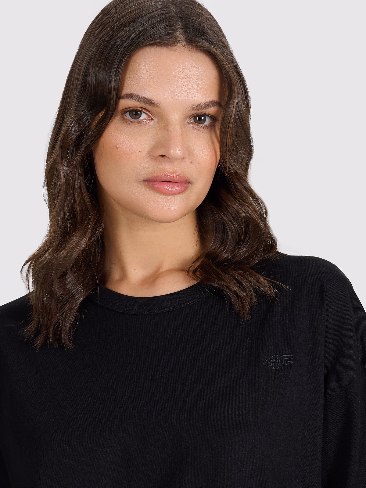 T-shirt oversize gładki uniseks - szary