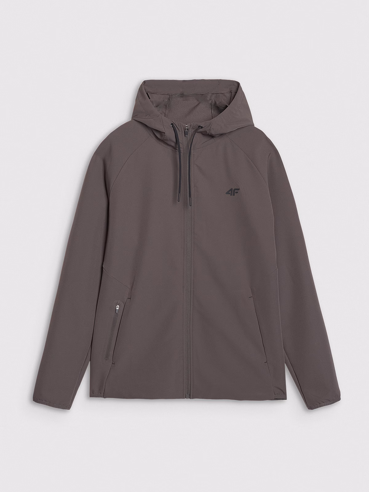 Bluza treningowa regular szybkoschnąca męska - brązowa