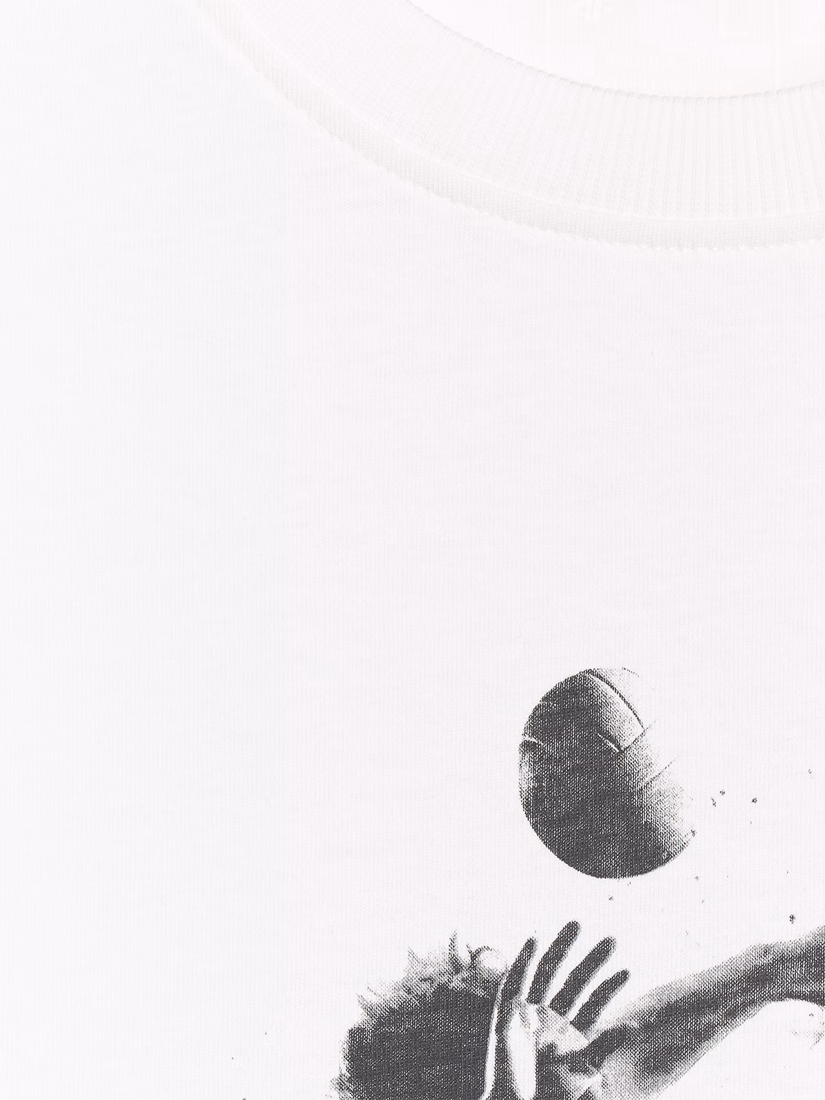 T-shirt regular z nadrukiem siatkarskim męski - biały