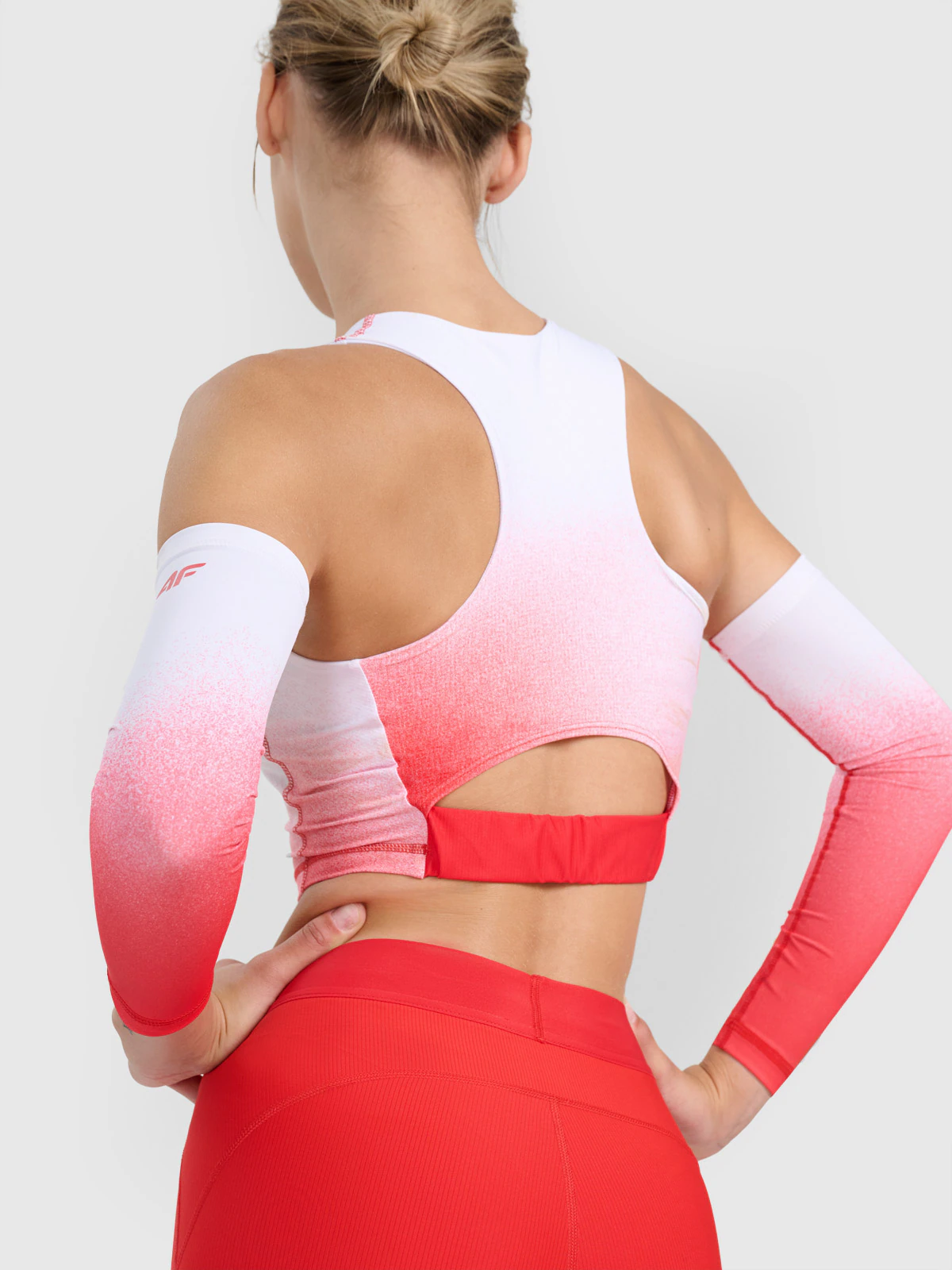 Biustonosz reprezentacji Polski replika damski 4F x PZLA - czerwony