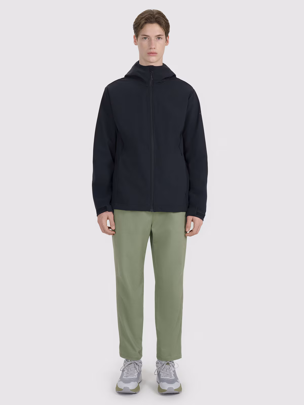 Kurtka softshell wiatroodporna membrana 5000 męska - czarna