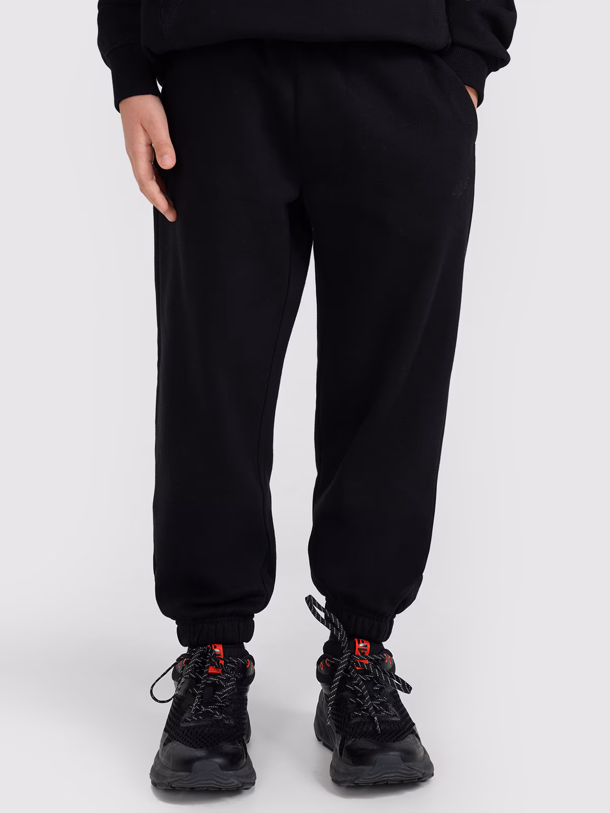 Spodnie dresowe joggery chłopięce - czarne