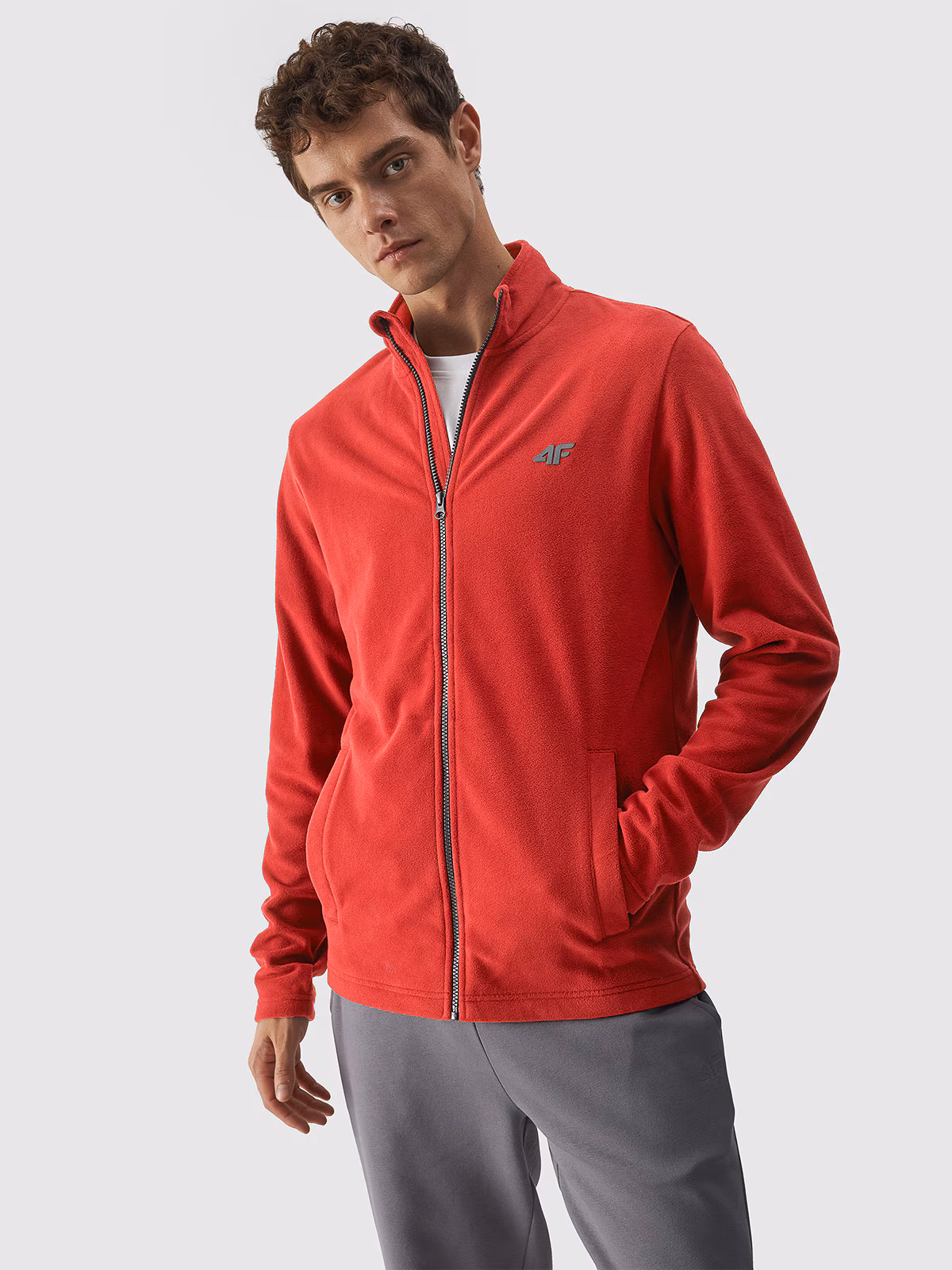 Polar regular ze stójką męski - szary