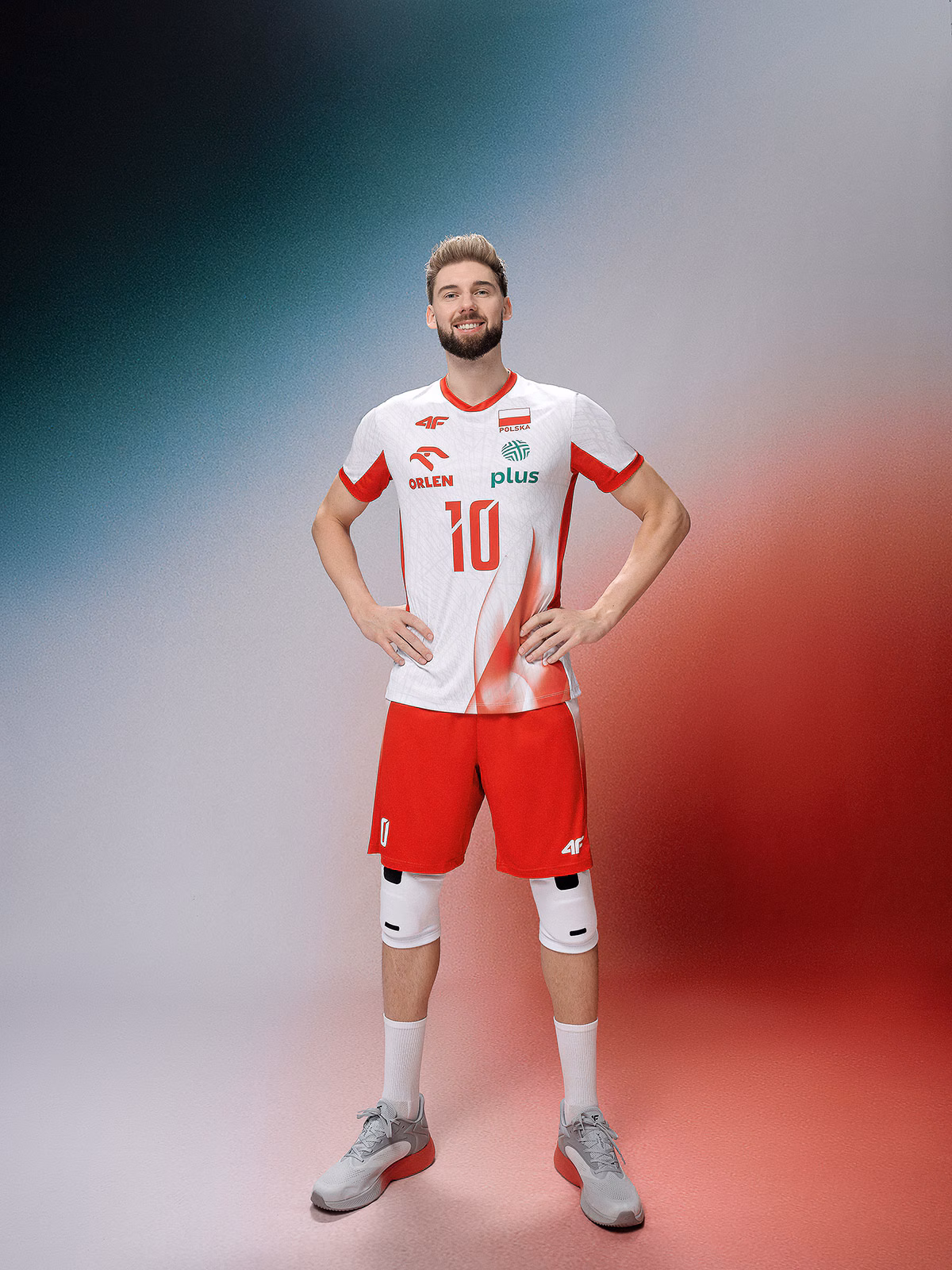 Koszulka meczowa replika domowa męska 4F x Polska Siatkówka - biała