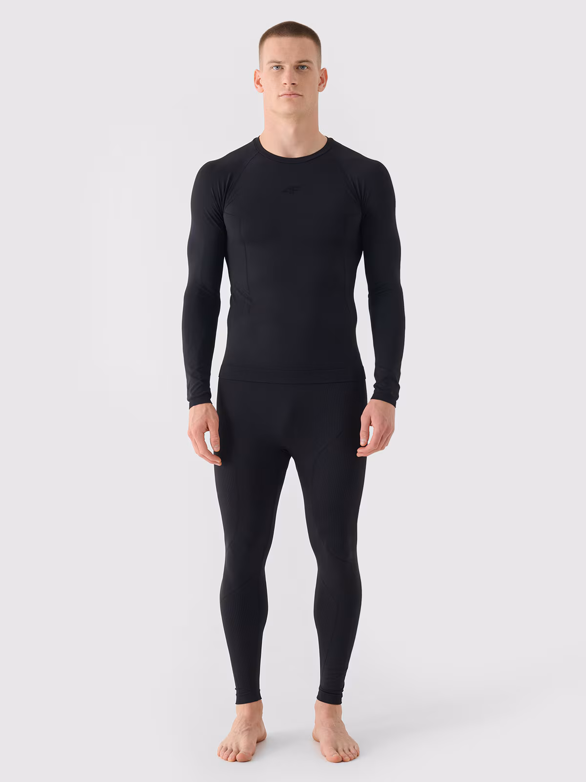 Bielizna termoaktywna bezszwowa (dół) męska - czarna