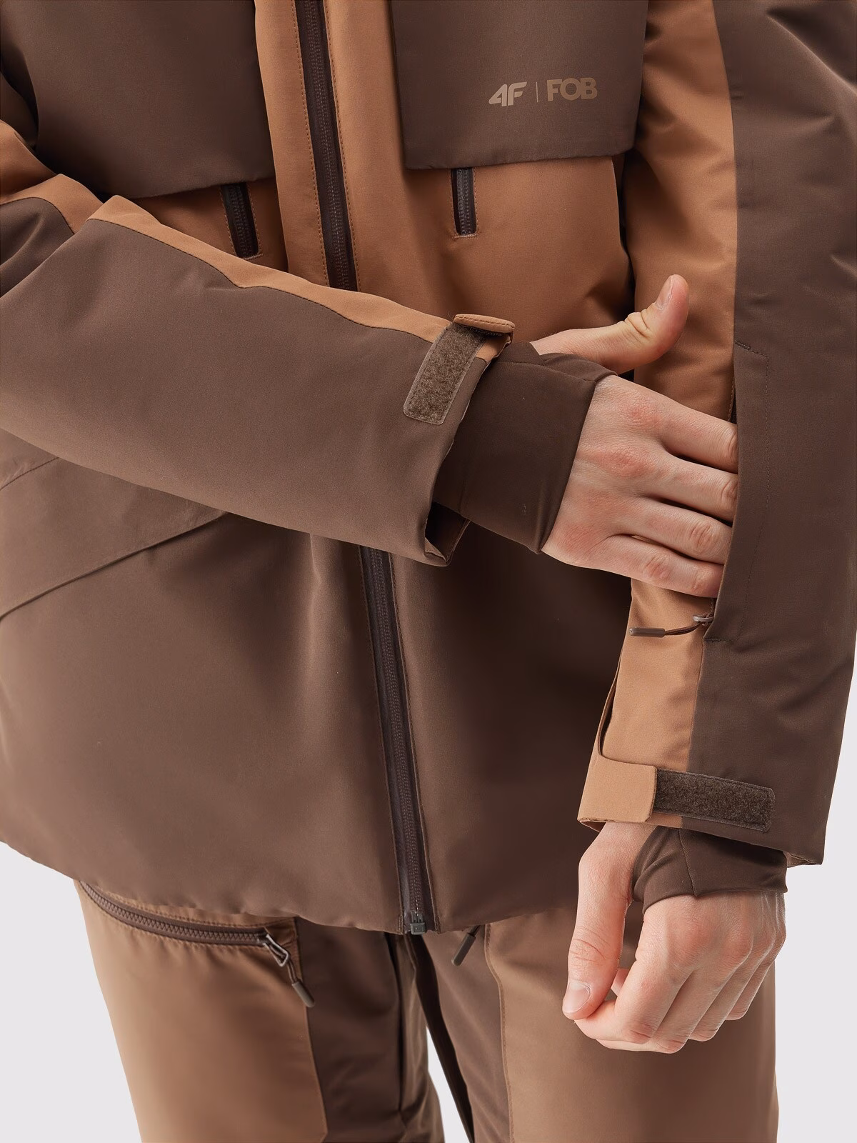 Kurtka snowboardowa membrana 10000 męska - zielona