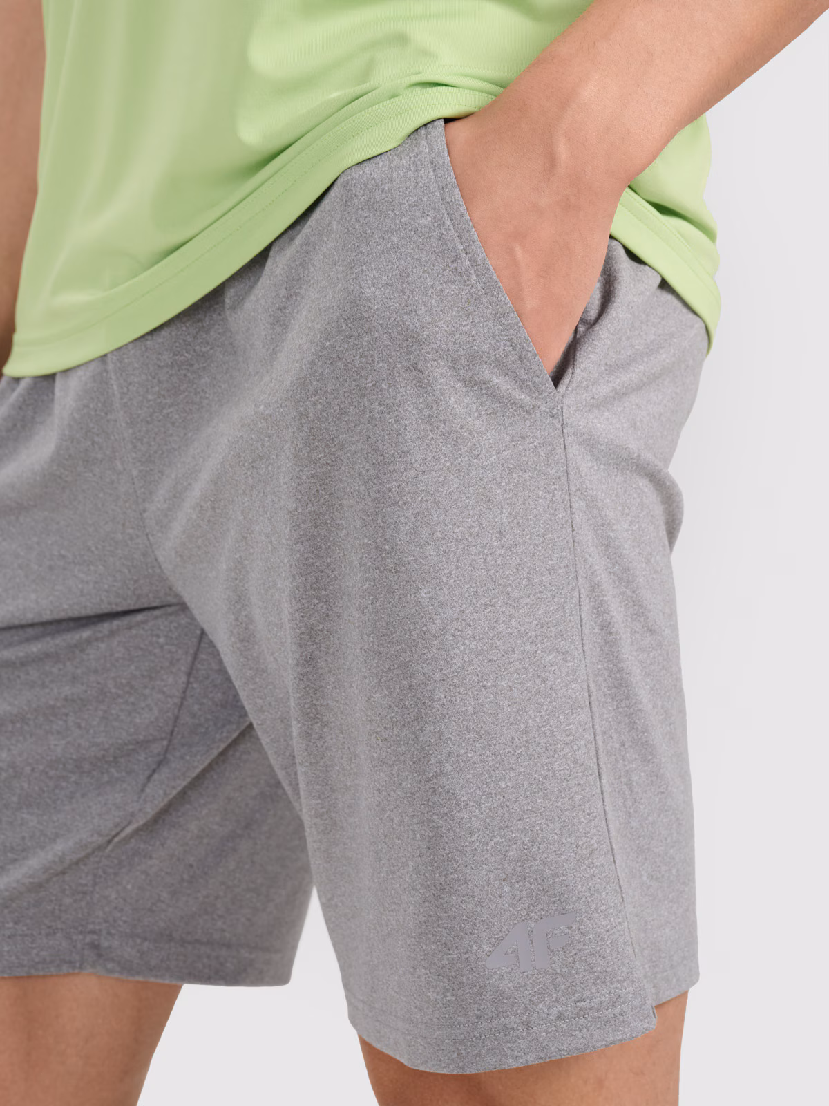 Spodenki treningowe szybkoschnące męskie - szare