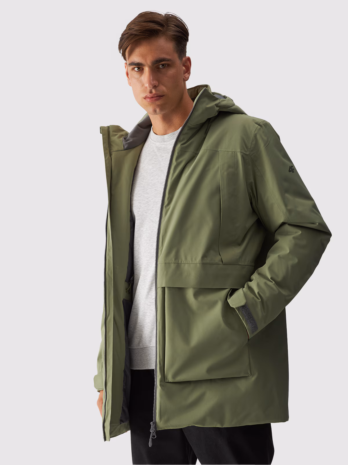 Kurtka przejściowa membrana 8000 męska - beżowa