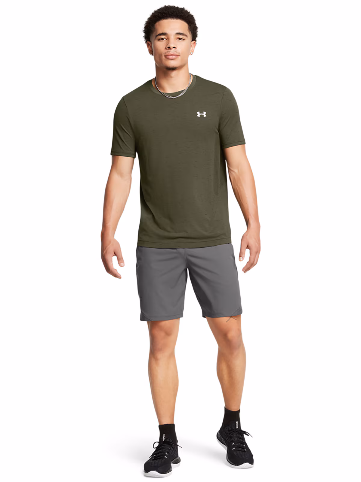 Spodenki treningowe męskie Under Armour UA Vanish Woven 8in Shorts - szare