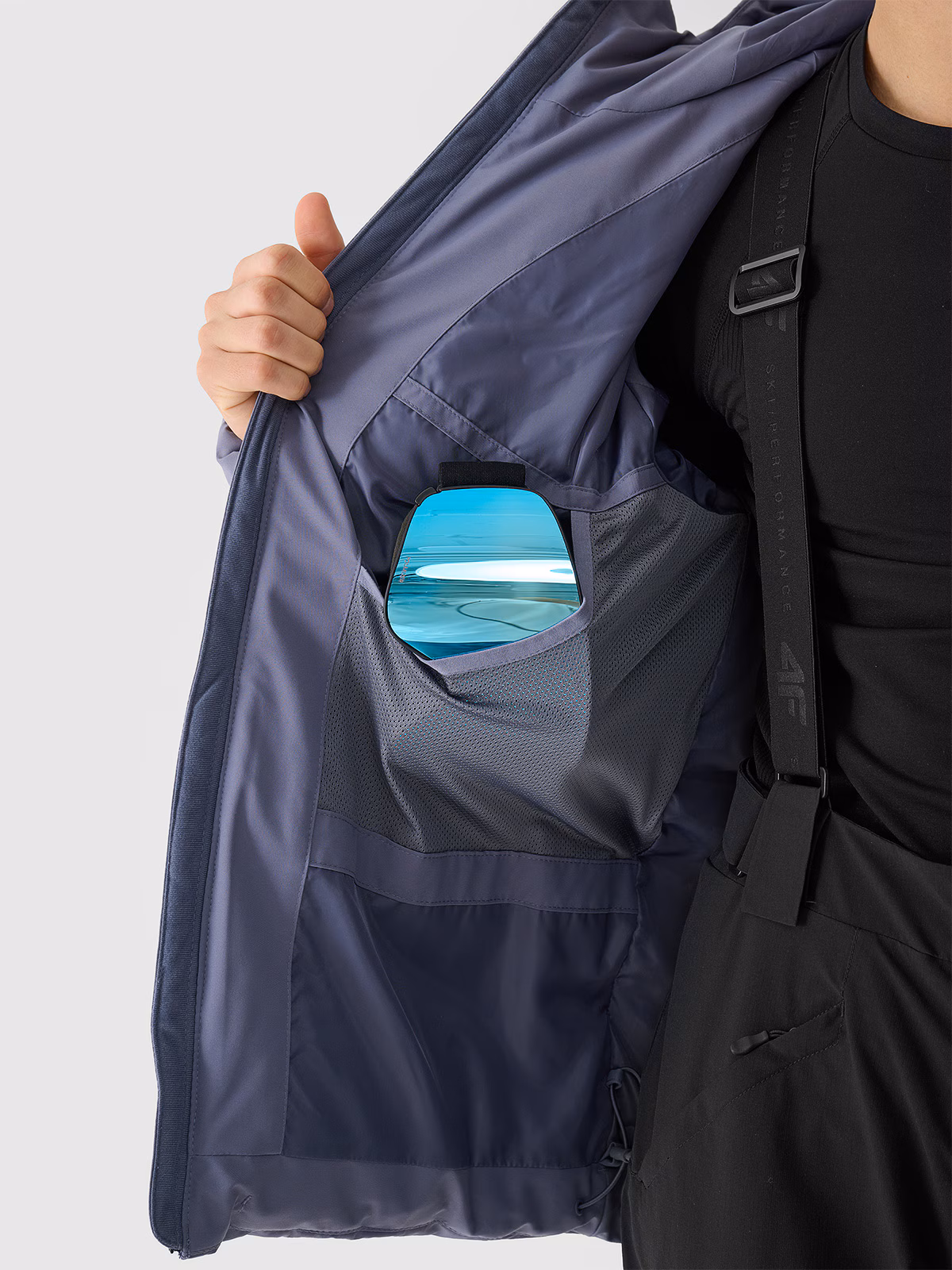 Kurtka narciarska membrana 5000 męska - khaki