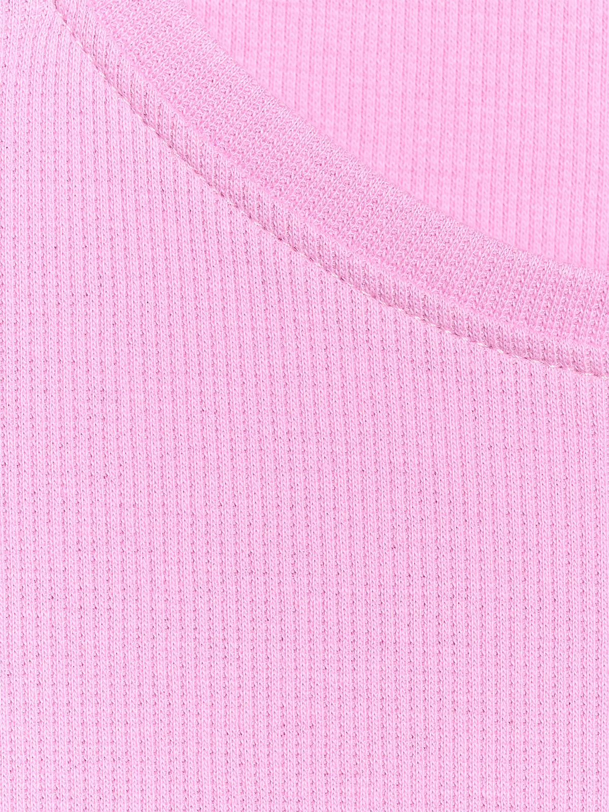 T-shirt regular z prążkowanej dzianiny damski - żółty