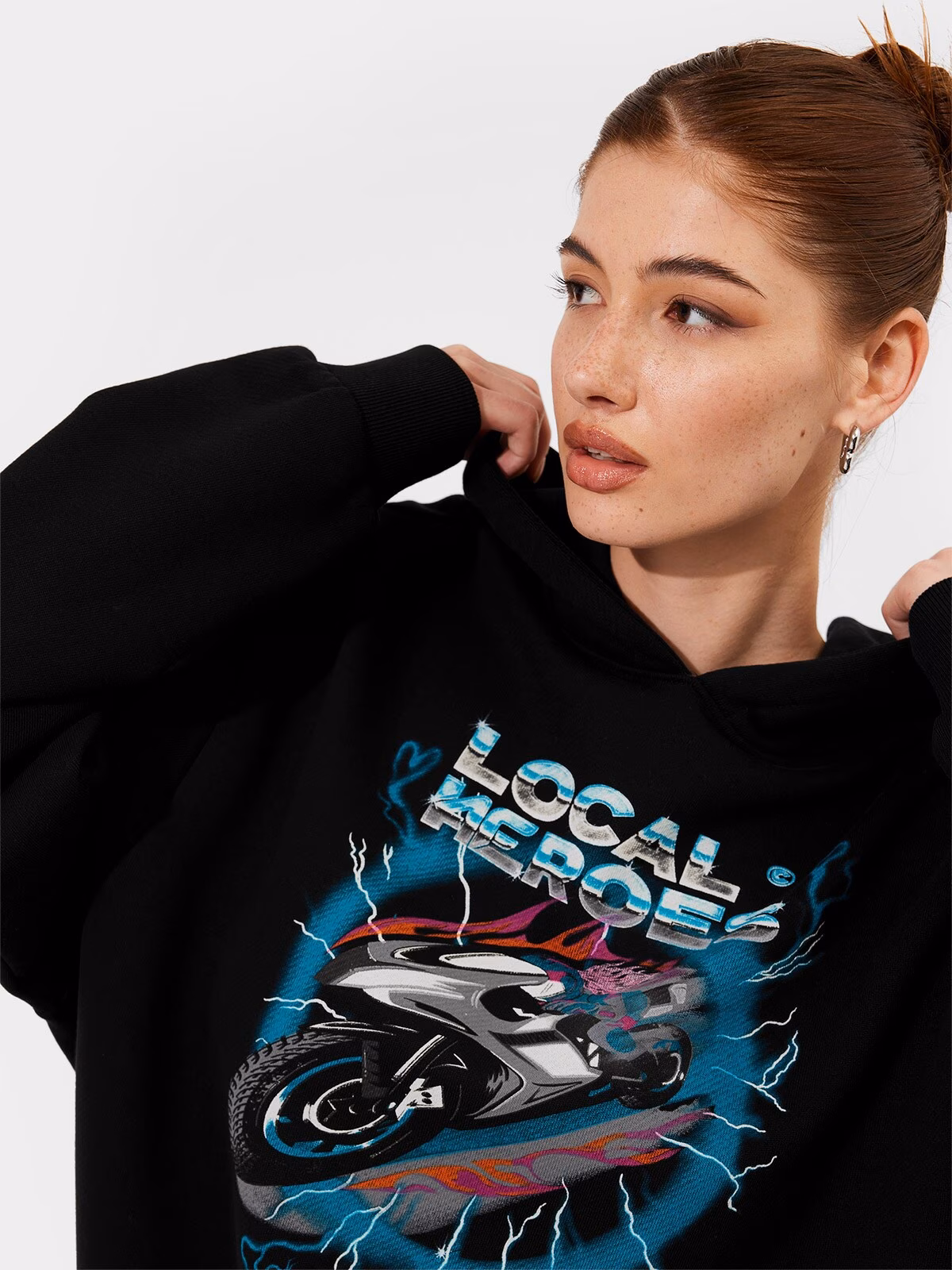 Bluza overisze uniseks z nadrukiem 4F x Local Heroes