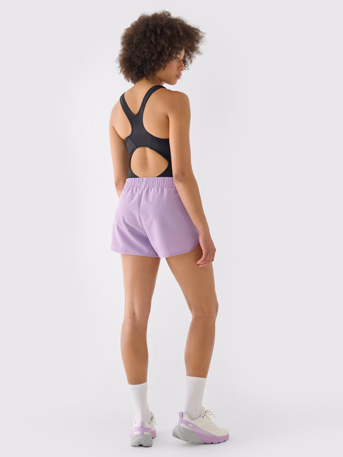 Spodenki plażowe damskie - fioletowe