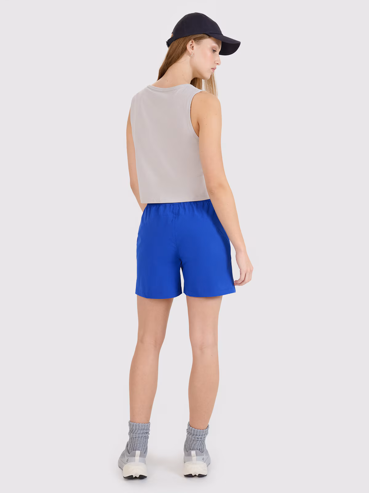 Spodenki casual damskie - niebieskie