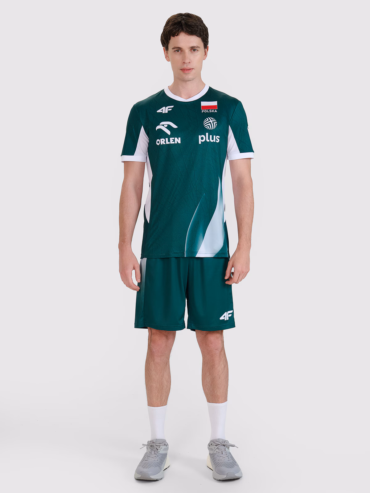 Koszulka meczowa replika domowa męska 4F x Polska Siatkówka - biała