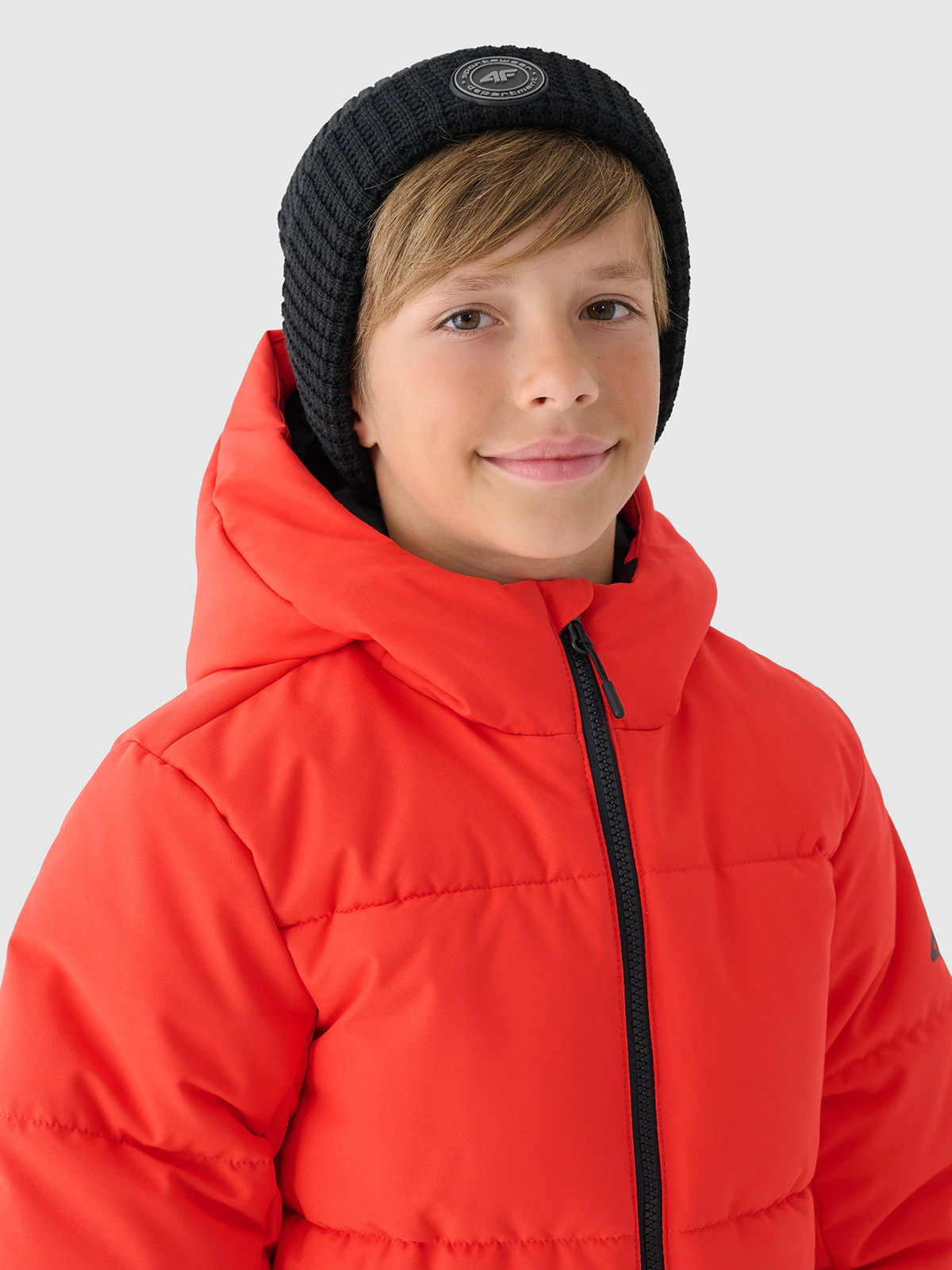 Kurtka narciarska membrana 5000 chłopięca - czerwona