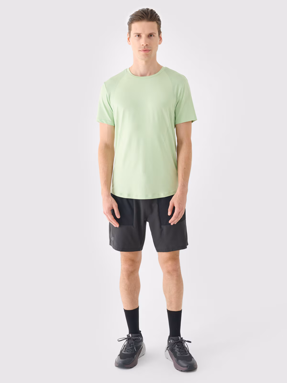 Spodenki treningowe regular szybkoschnące męskie - szare