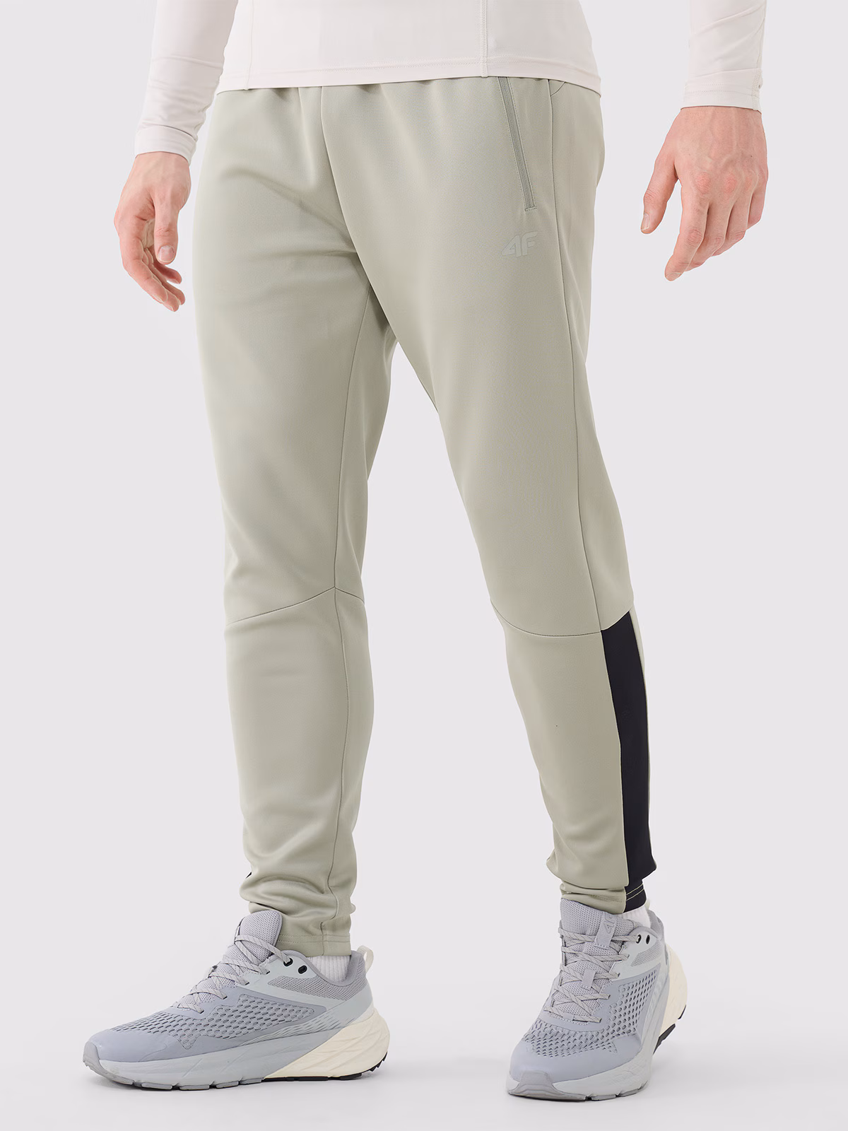 Spodnie treningowe szybkoschnące męskie - czarne