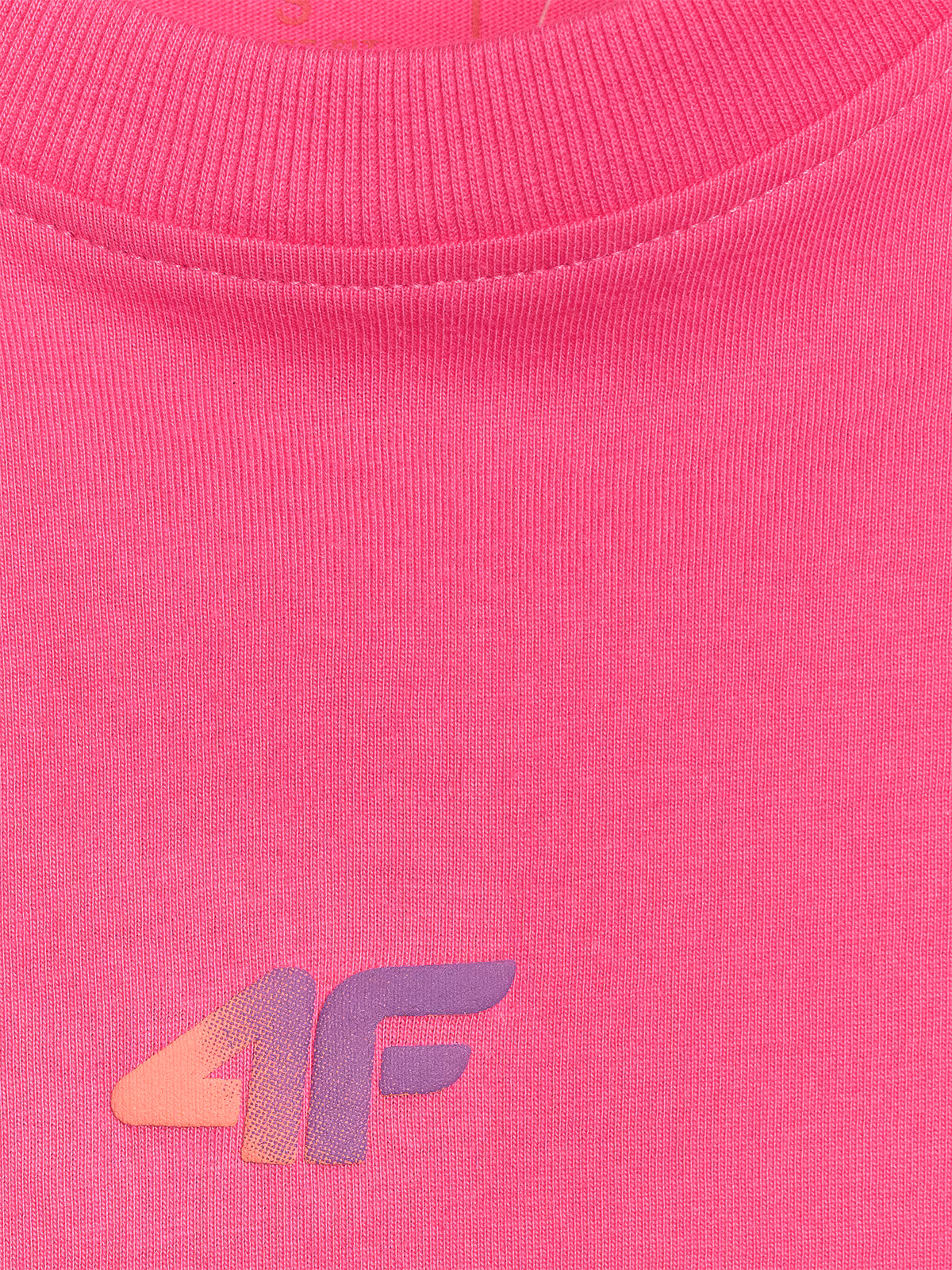 T-shirt oversize z nadrukiem damski - żółty