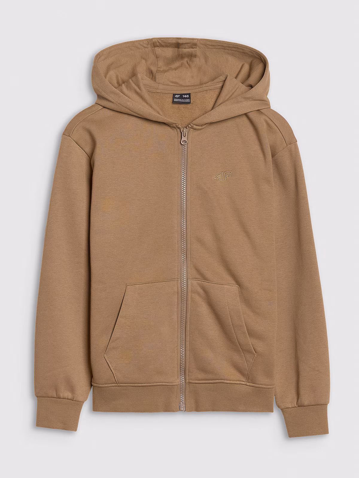 Bluza dresowa rozpinana z kapturem dziewczęca - fioletowa