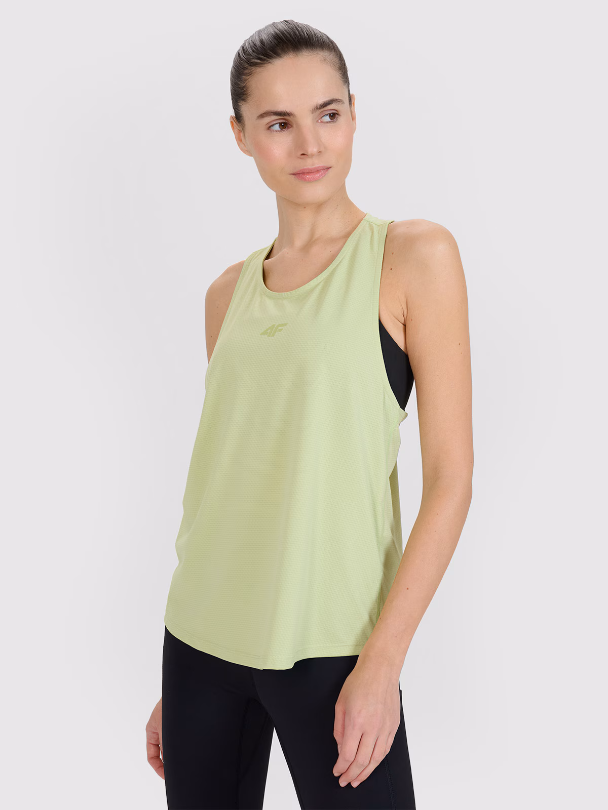 Top treningowy oversize szybkoschnący damski - zielony