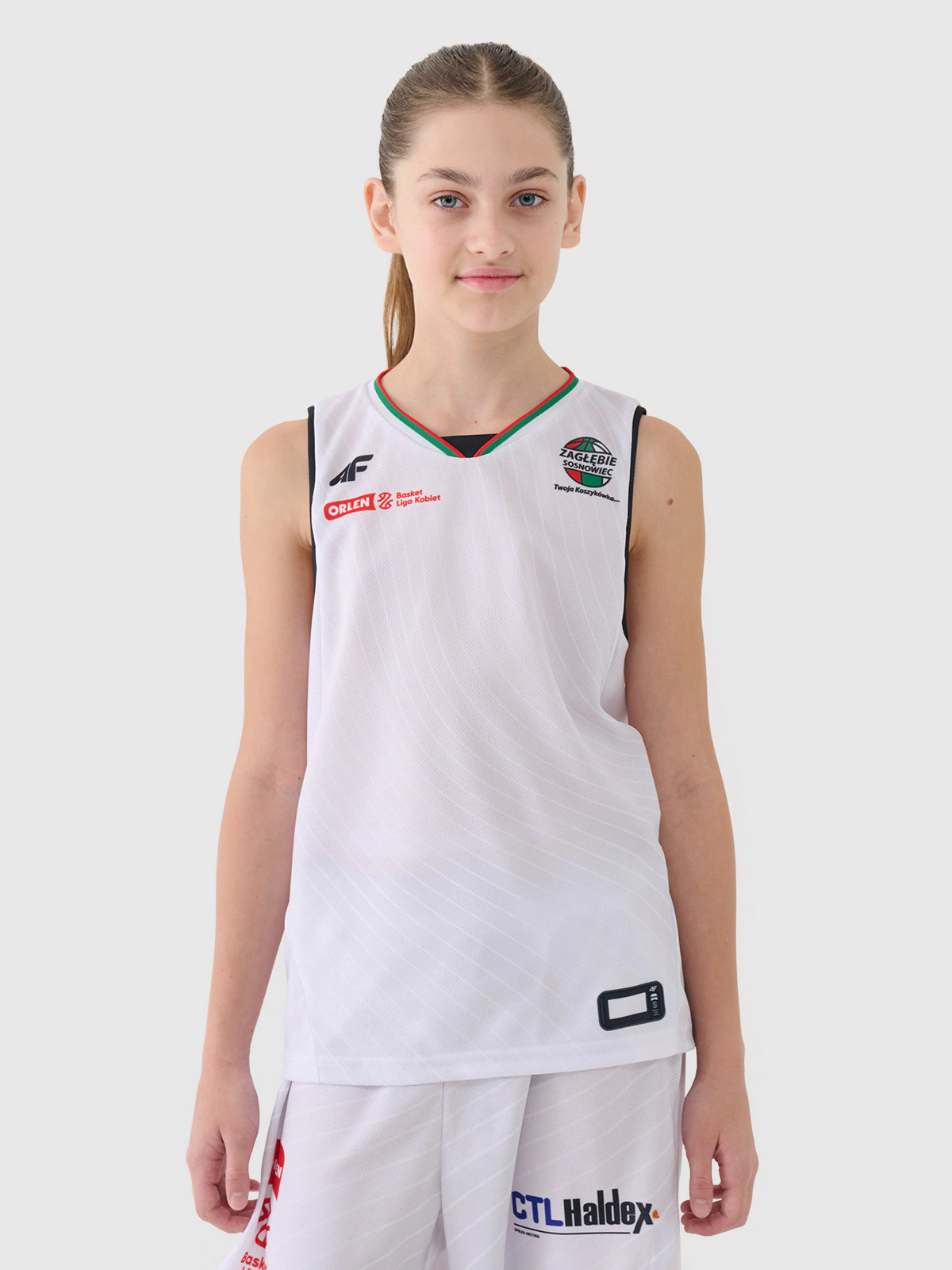 Koszulka meczowa replika domowa z sezonu 2024/25 dziecięca 4F x Zagłębie Sosnowiec - multikolor