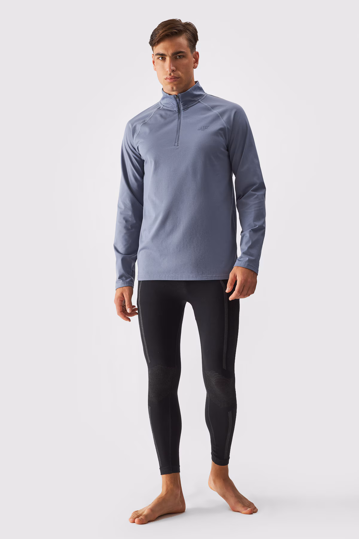 Bielizna termiczna drapana (góra) męska - czarna