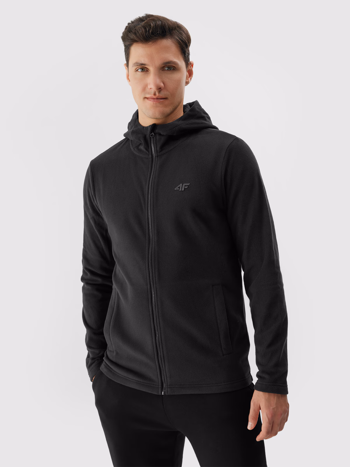 Polar z kapturem regular męski - granatowy