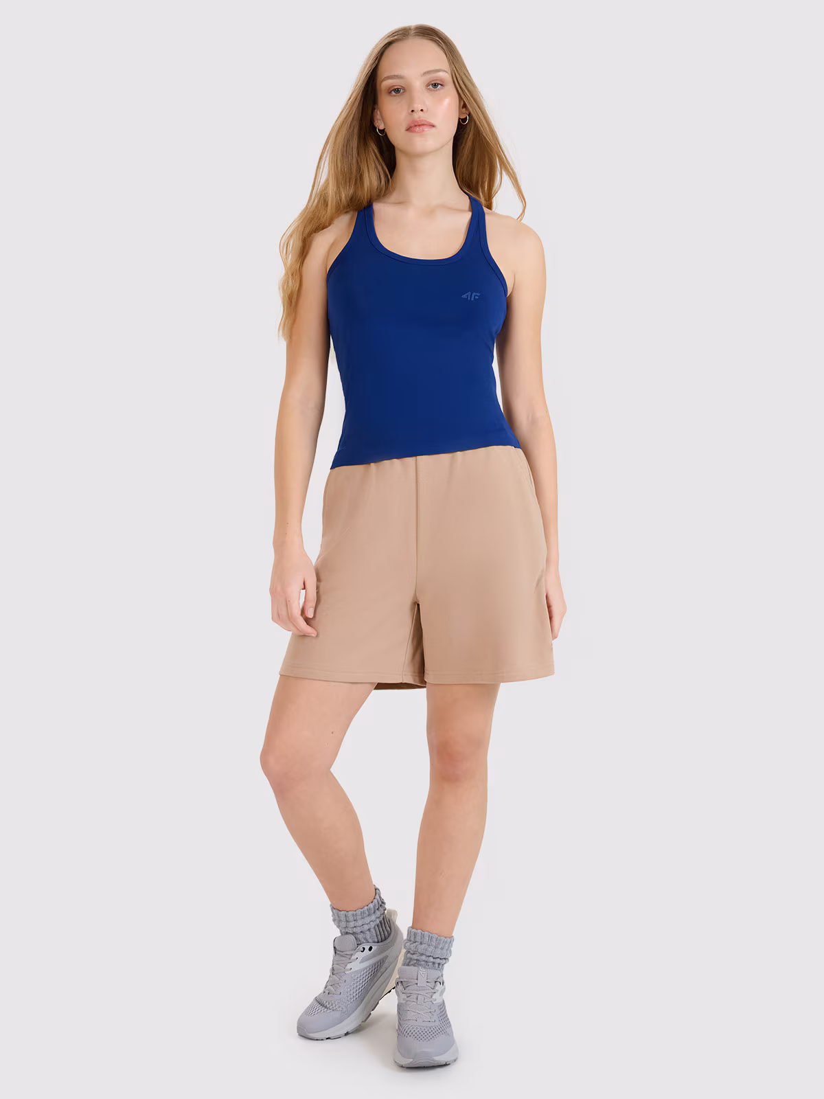 Top slim gładki damski - czarny