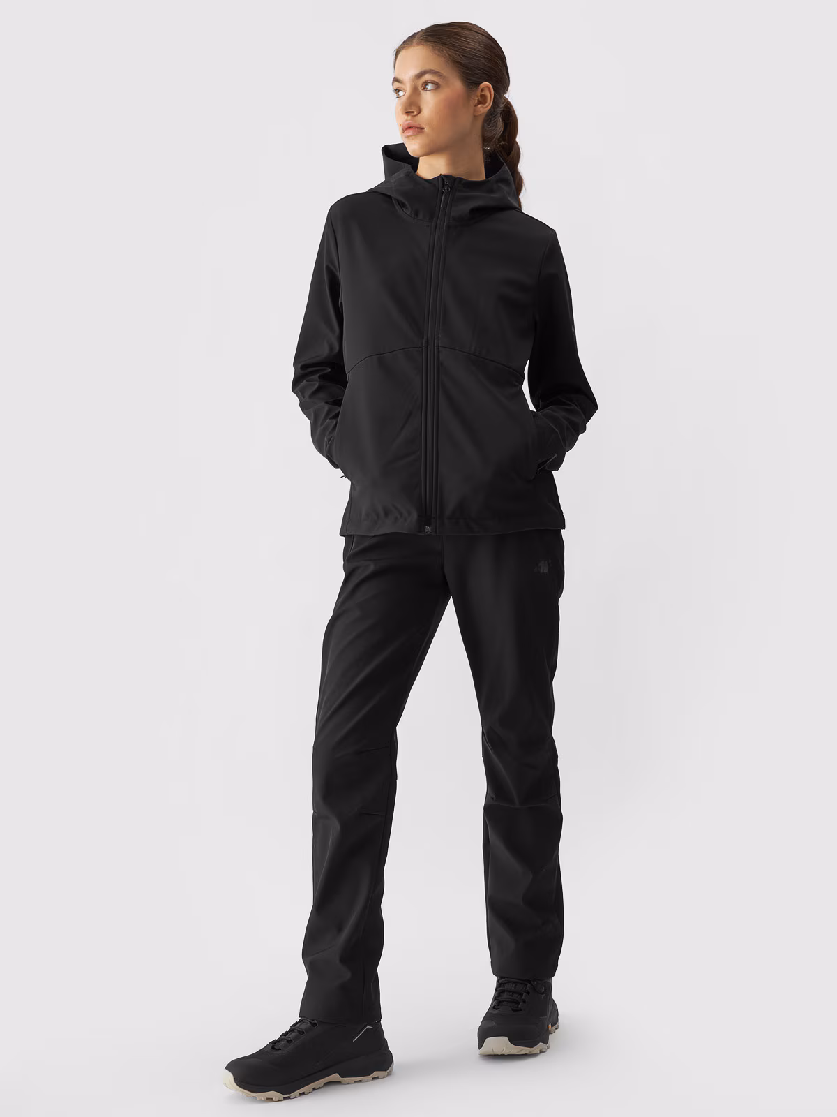 Kurtka softshell wiatroodporna membrana 5000 damska - różowa