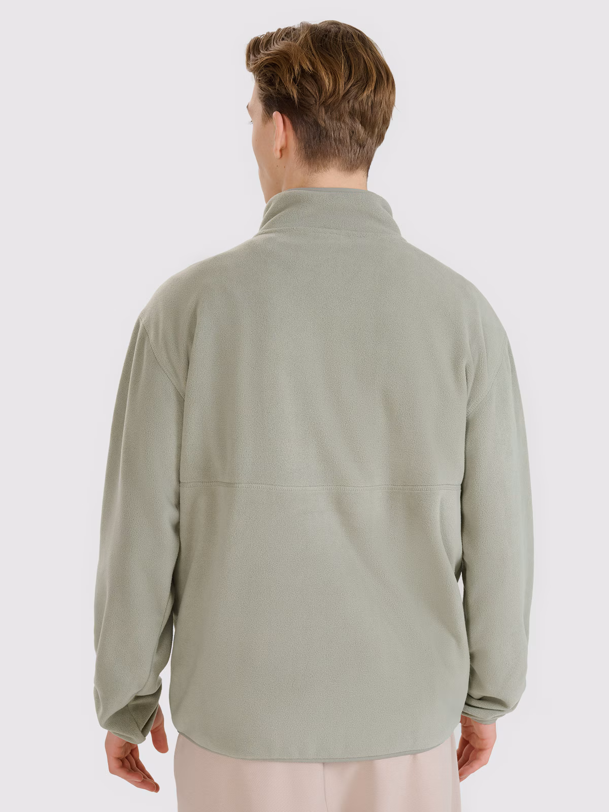 Polar regular ze stójką męski - oliwkowy