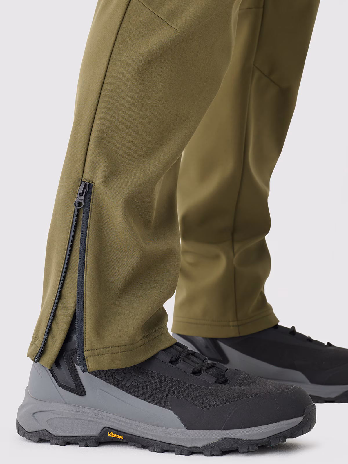 Spodnie softshellowe membrana 5000 męskie - khaki