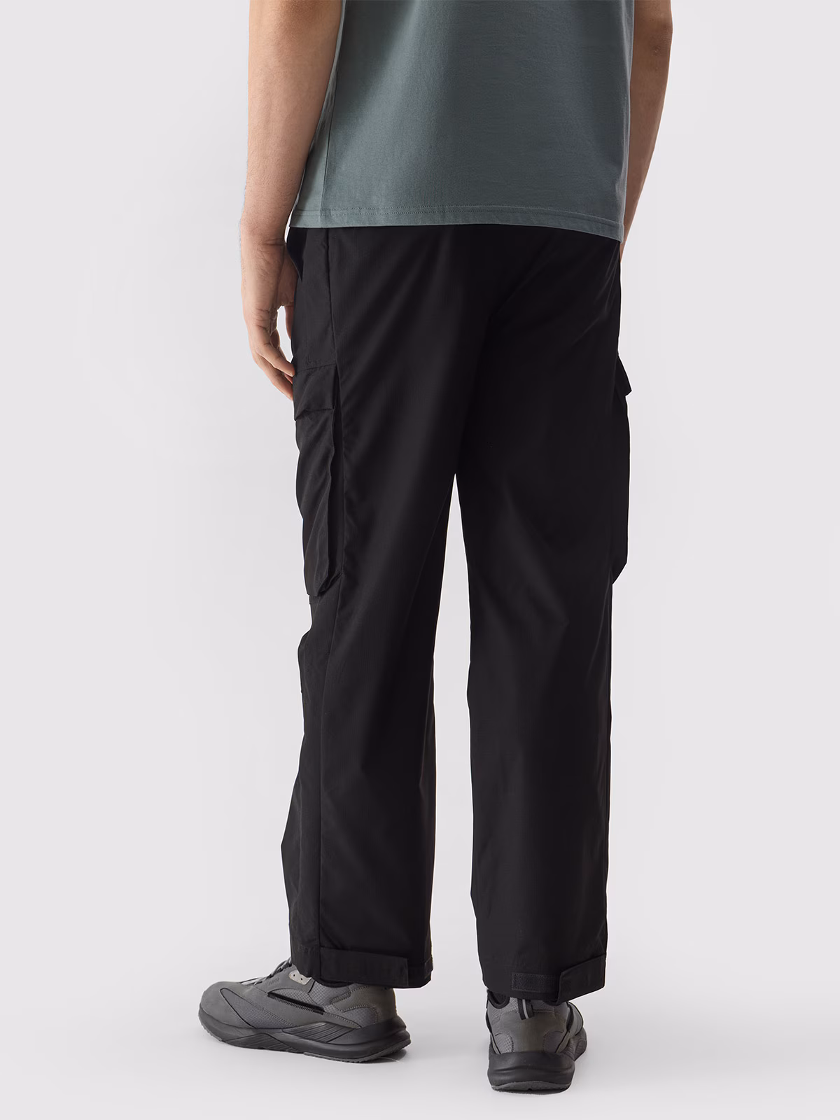 Spodnie casual cargo 4Way Stretch męskie - czarne