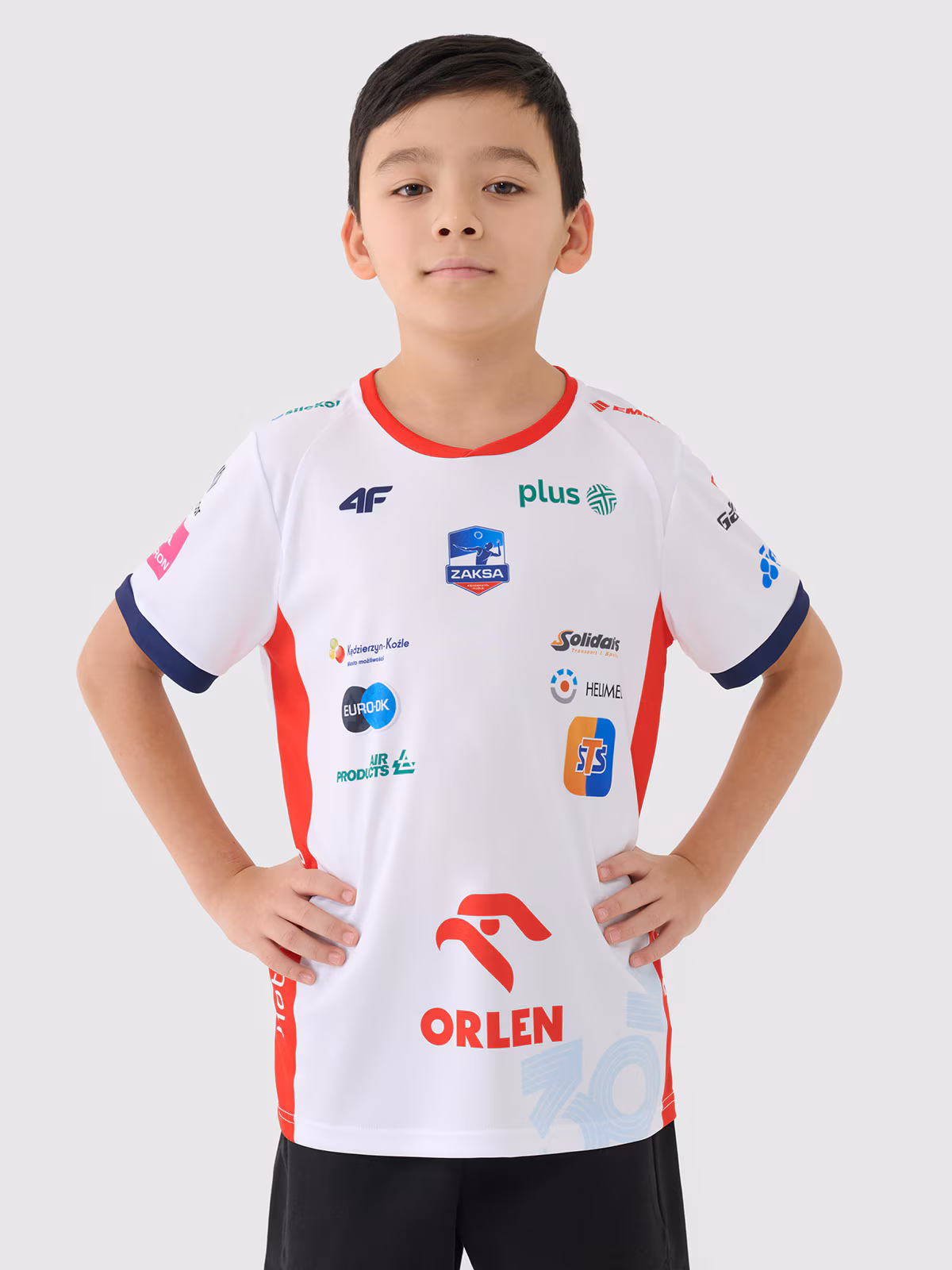 Koszulka meczowa replika domowa z sezonu 2024/2025 dziecięca 4F x Zaksa Kędzierzyn-Koźle - multikolor