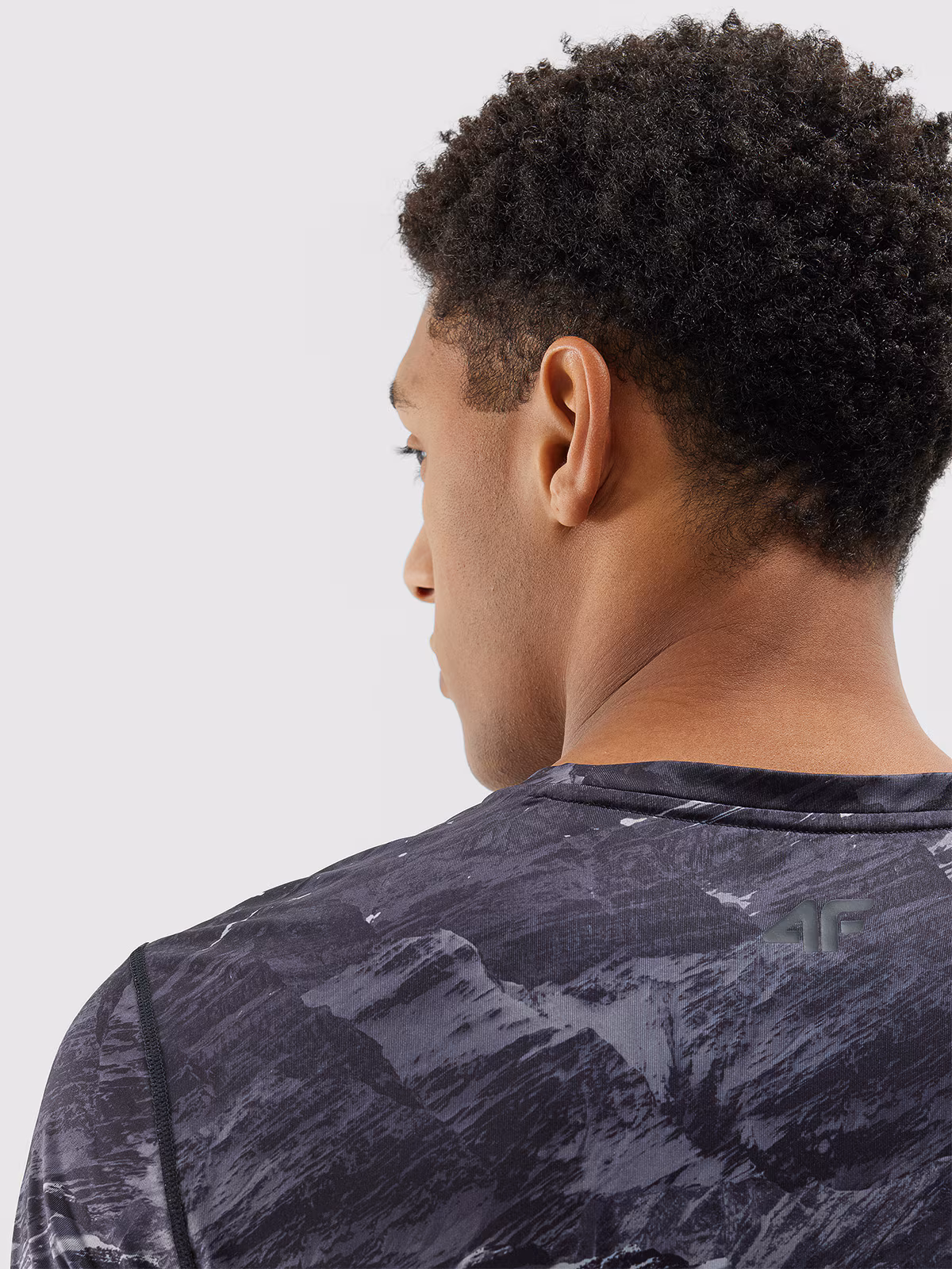 Koszulka treningowa z materiału z recyklingu męska - szara