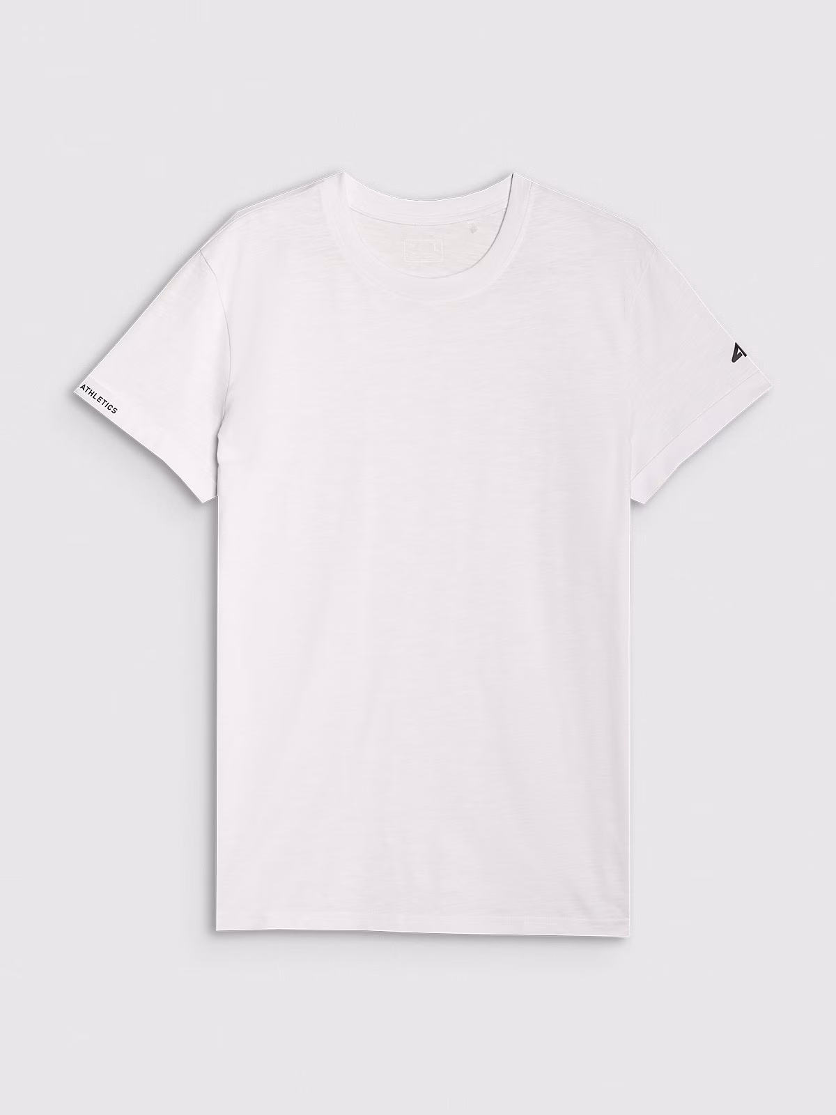 T-shirt regular gładki męski - biały