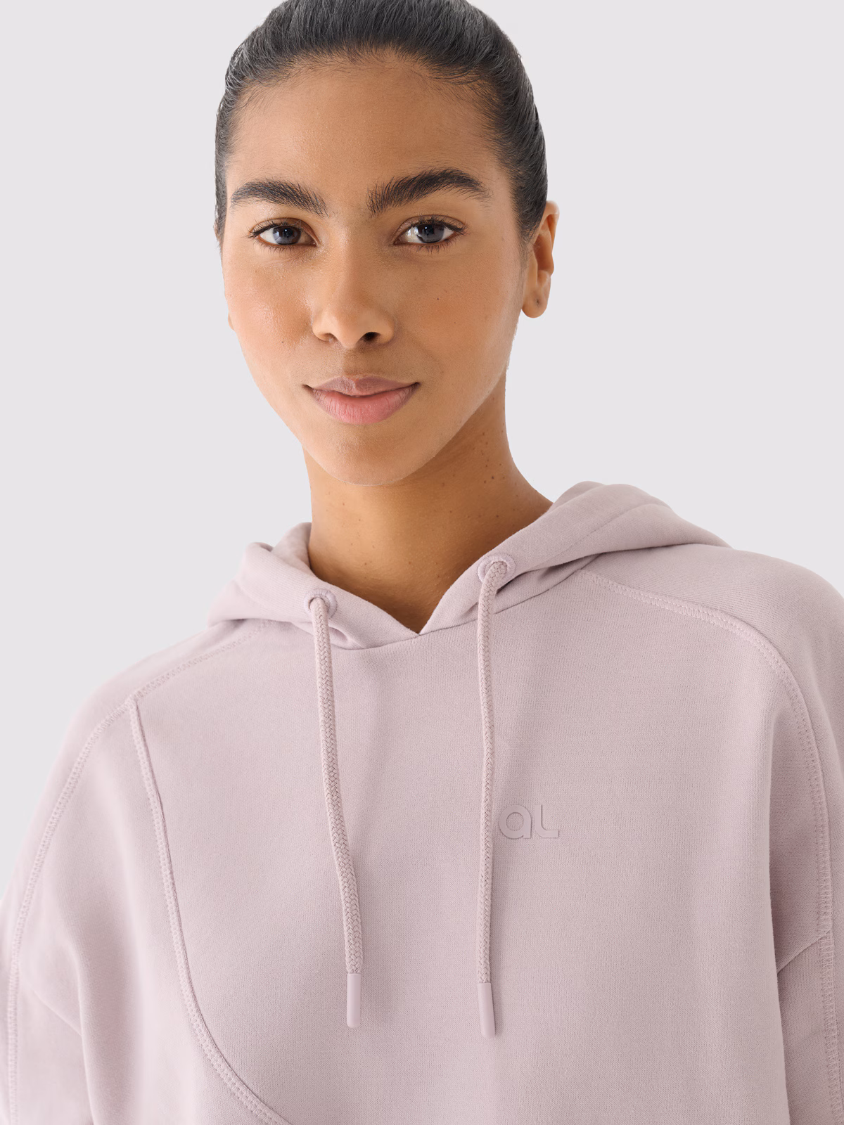 Bluza dresowa z kapturem damska 4F x Anna Lewandowska - beżowa