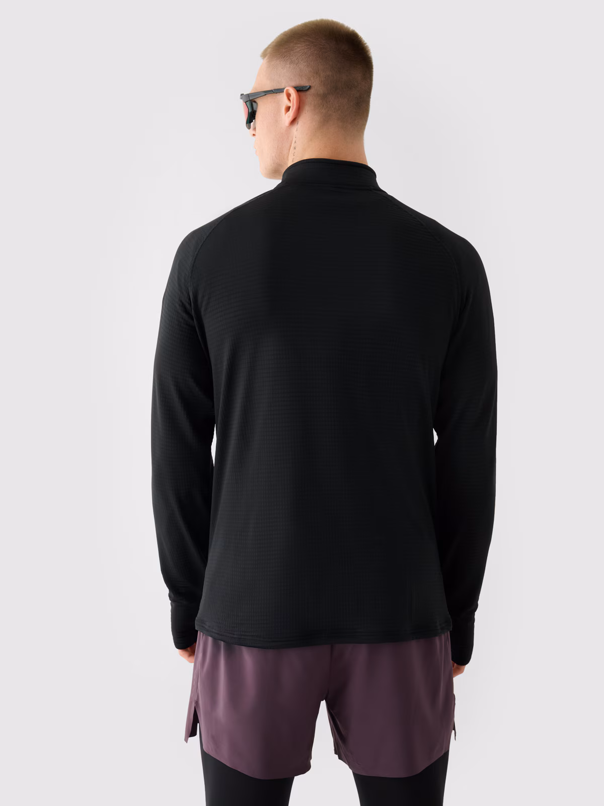 Bluza do biegania szybkoschnąca męska - szara