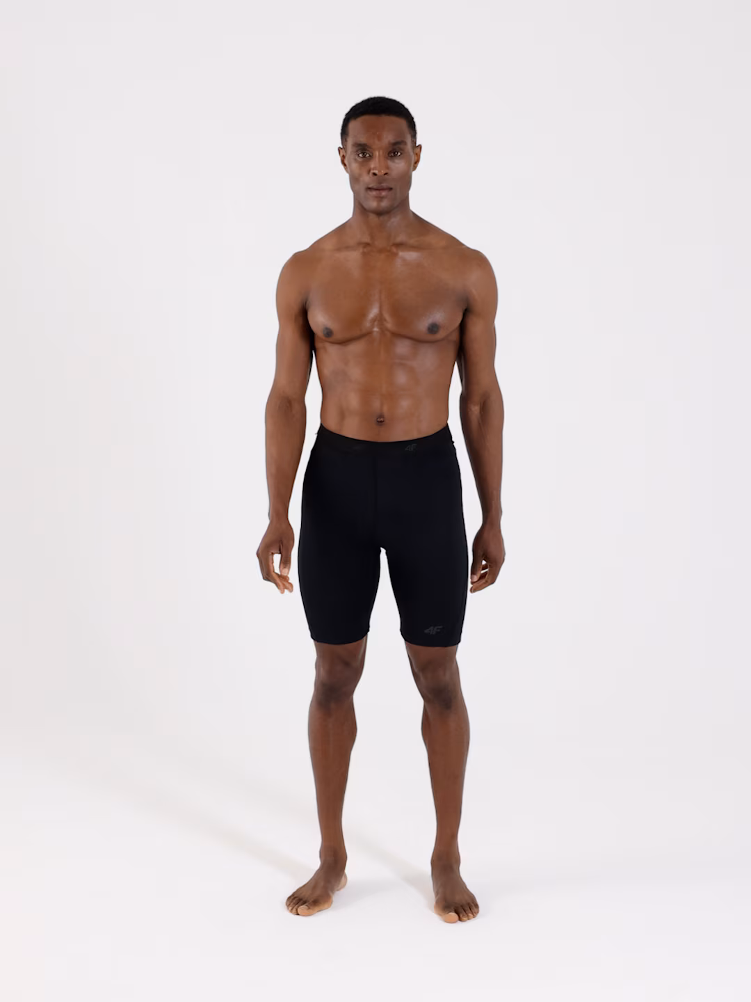 Legginsy krótkie rowerowe z żelowo-piankową wkładką męskie - czarne