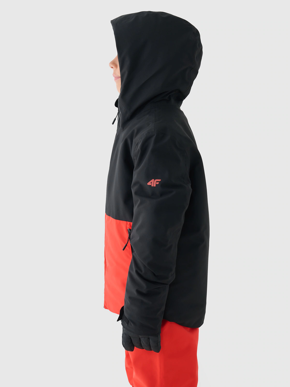 Kurtka narciarska membrana 5000 chłopięca - czerwona