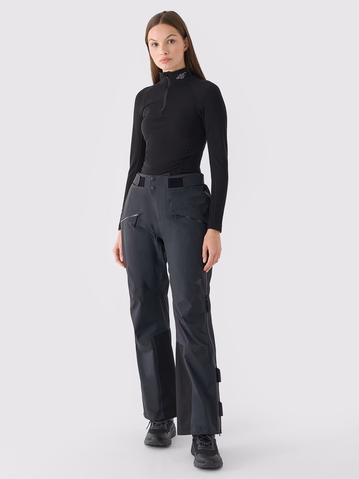 Spodnie skiturowe membrana 20000/40000 damskie - czarne