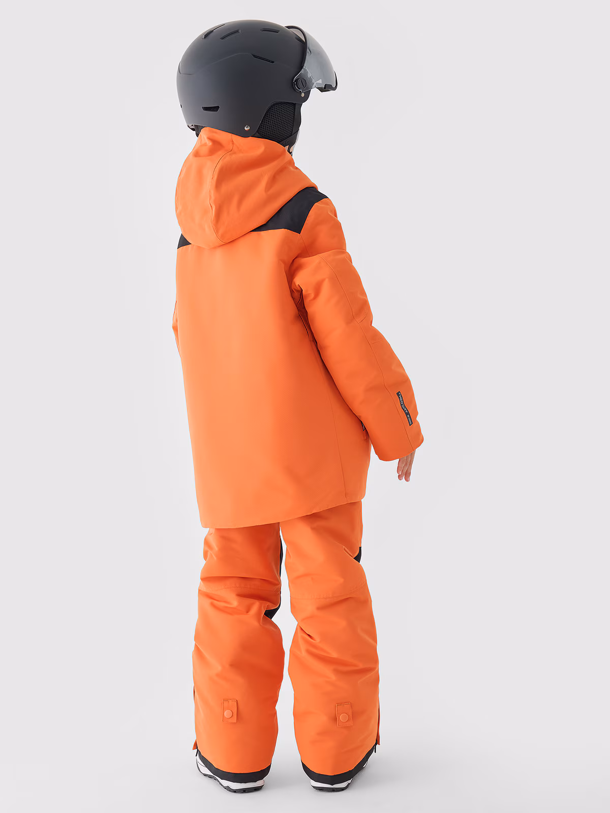 Kurtka snowboardowa membrana 8000 chłopięca - pomarańczowa